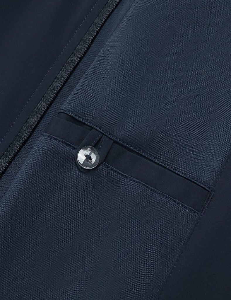 Áo gió nam không mũ phối vai