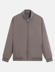 Áo khoác lót lông nam cổ dựng logo ngực