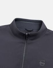 Áo khoác lót lông nam cổ dựng logo ngực