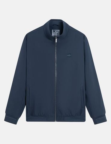 Áo khoác lót lông nam cổ dựng logo ngực