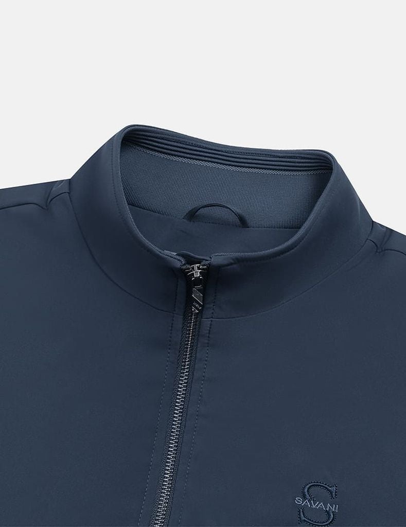 Áo khoác lót lông nam cổ dựng logo ngực