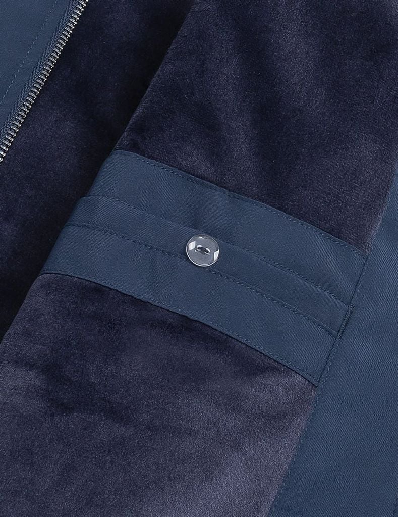 Áo khoác nam lót lông cổ bomber