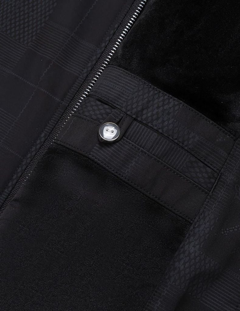 Áo khoác nam lót lông cổ bomber