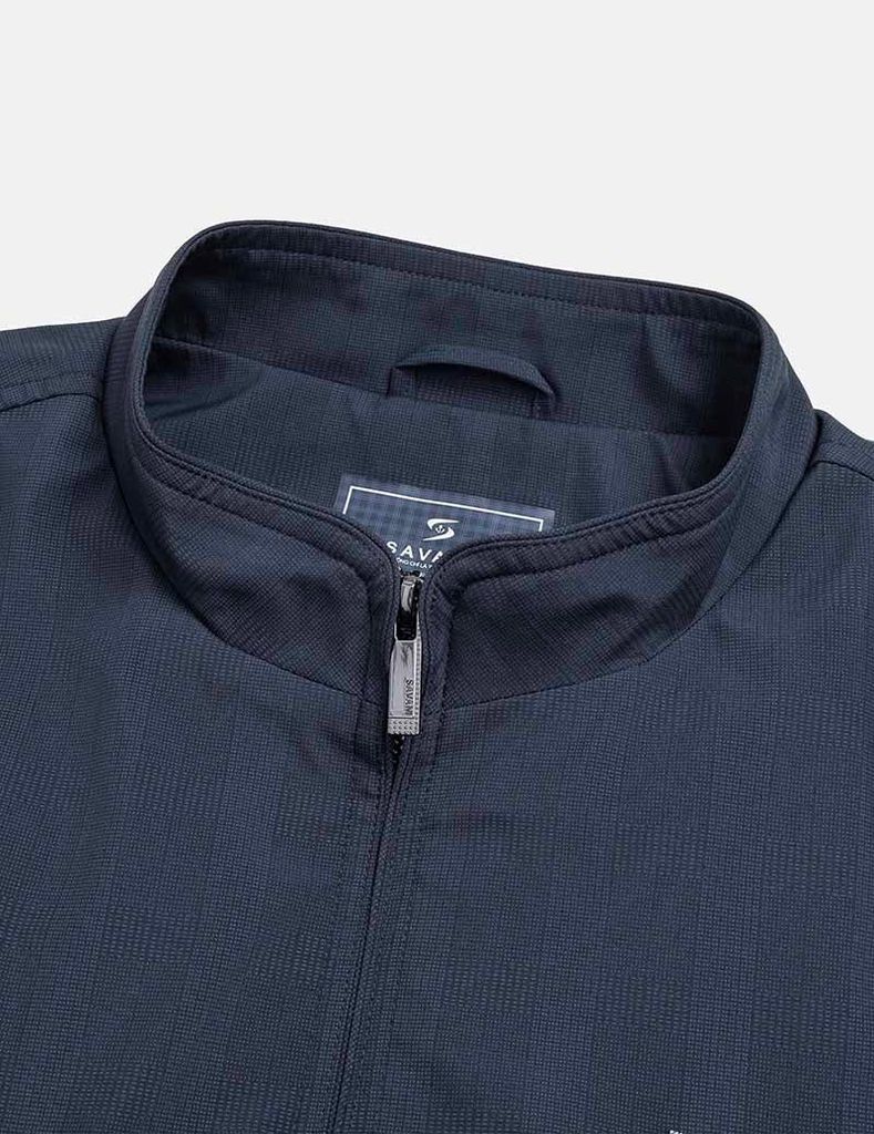 Áo khoác nam lót lông cổ dựng logo ngực