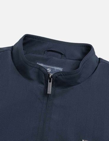 Áo khoác nam lót lông cổ dựng logo ngực