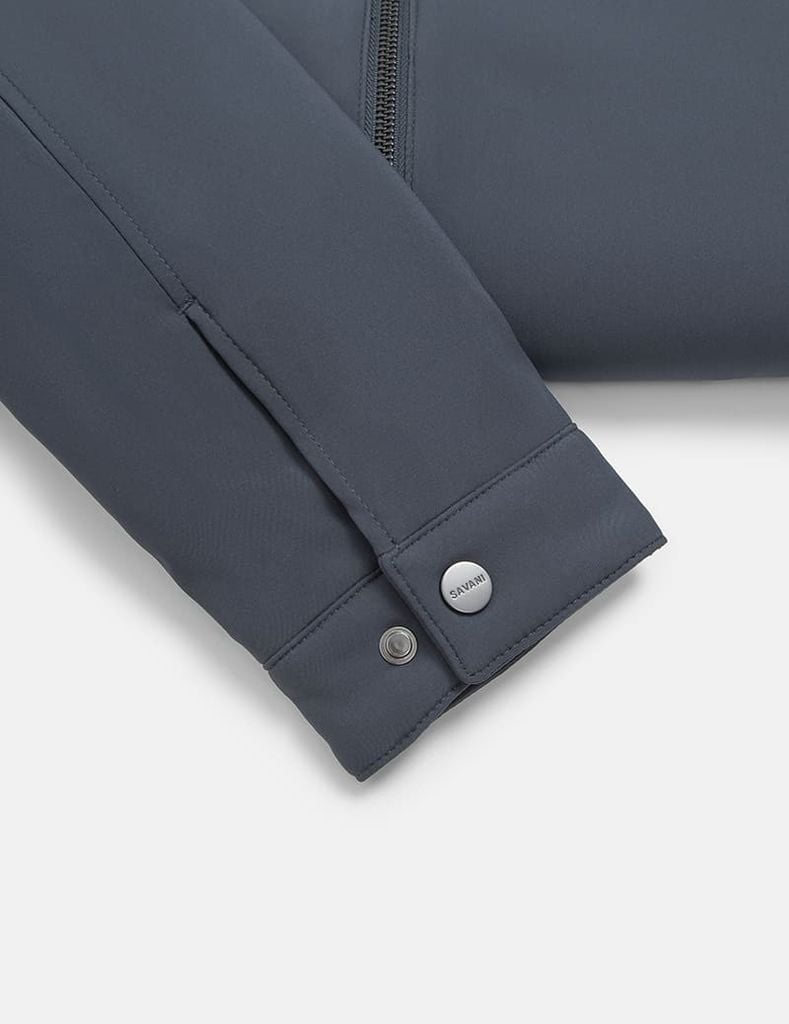 Áo khoác lót lông nam đính logo trước ngực