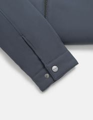 Áo khoác lót lông nam đính logo trước ngực