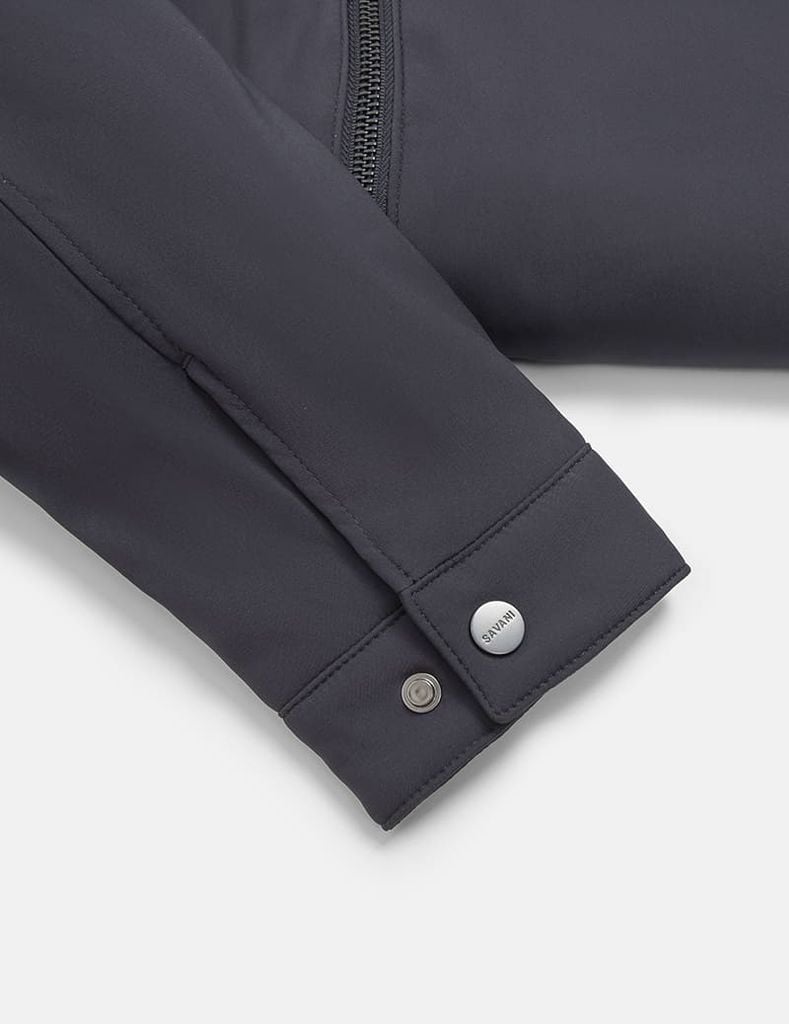 Áo khoác lót lông nam đính logo trước ngực