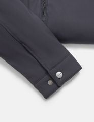 Áo khoác lót lông nam đính logo trước ngực