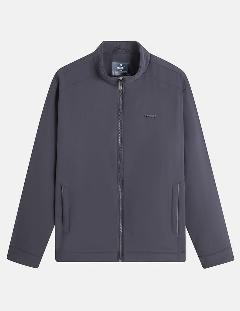 Áo khoác lót lông nam đính logo trước ngực