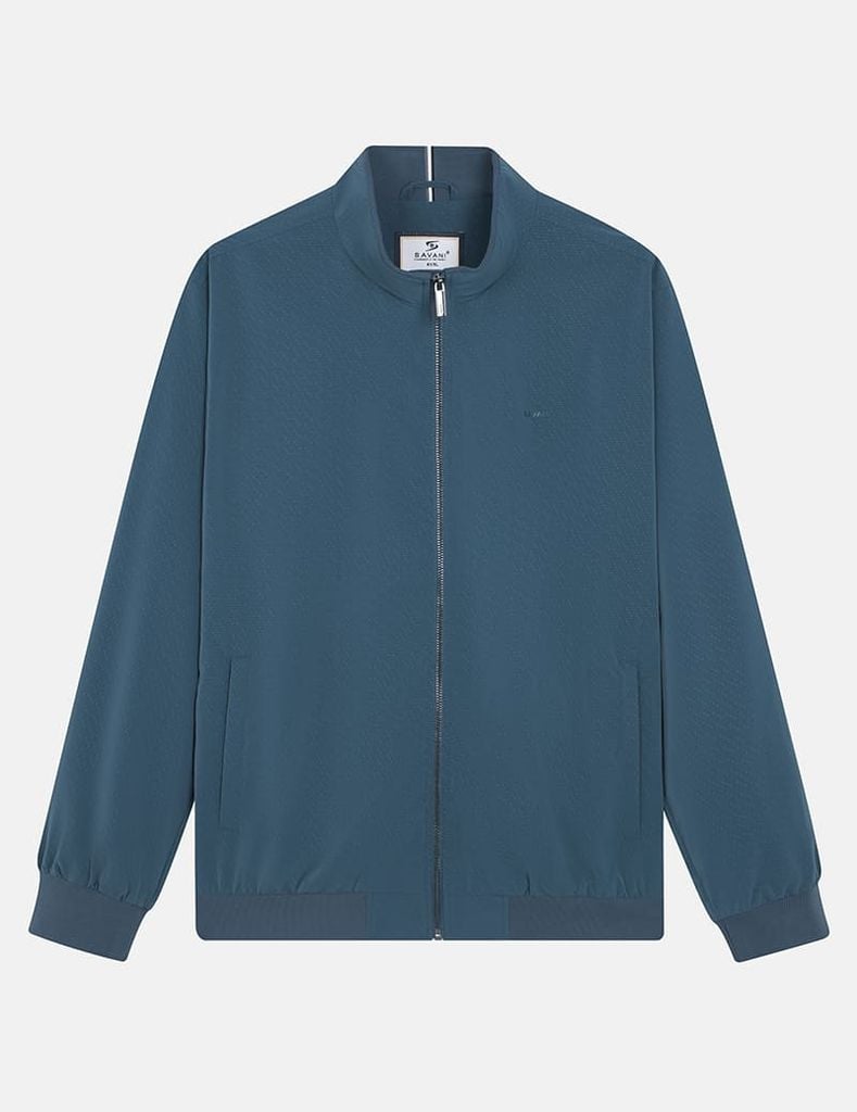 Áo khoác cổ đứng nam in logo trước ngực