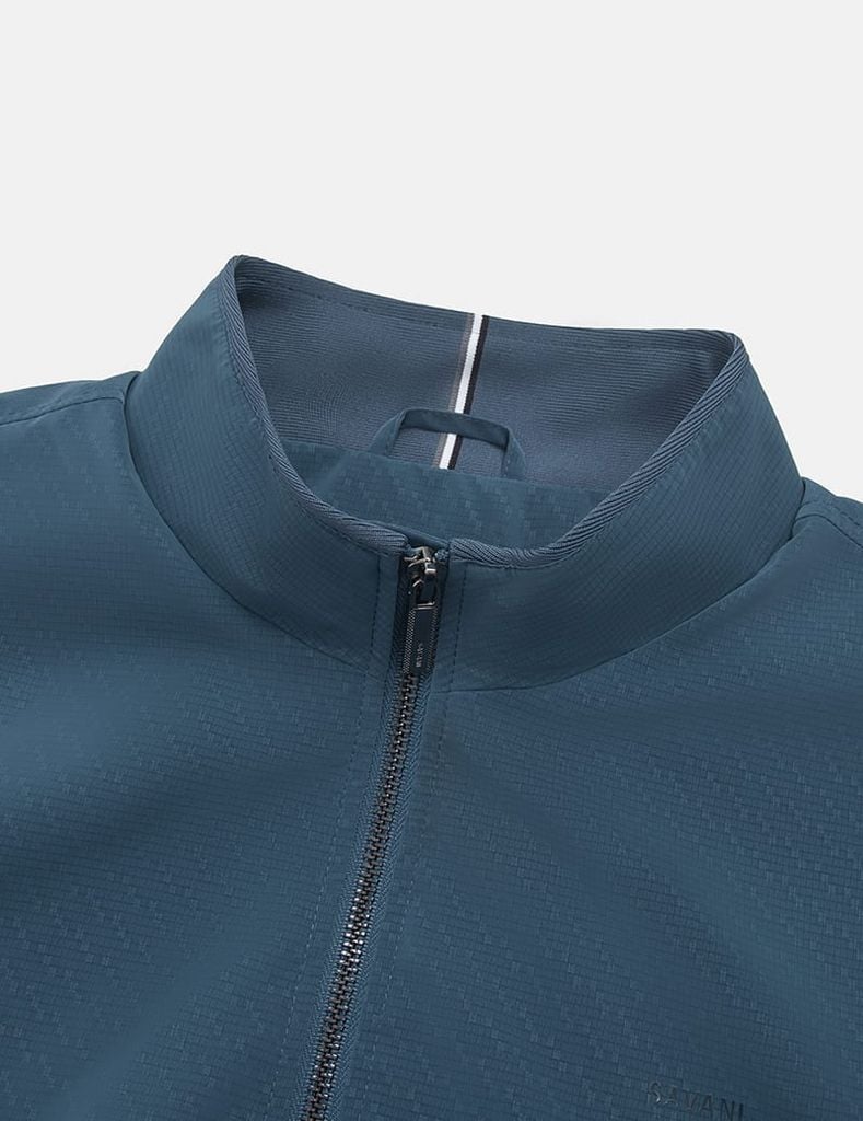 Áo khoác cổ đứng nam in logo trước ngực