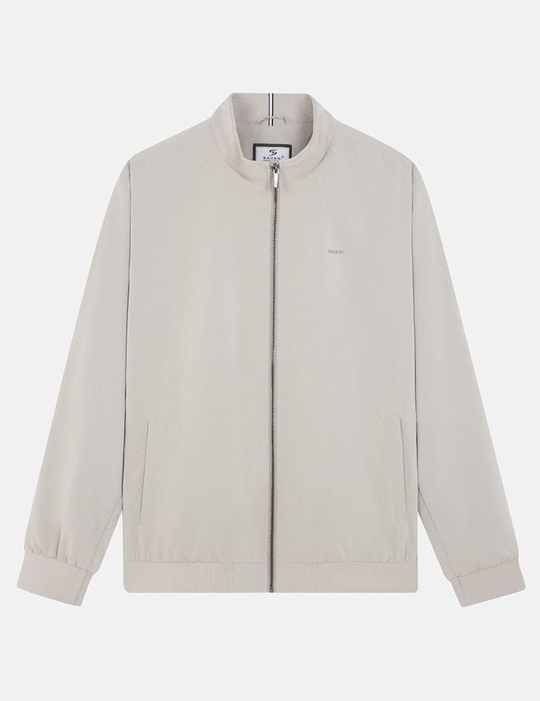 Áo khoác cổ đứng nam in logo trước ngực