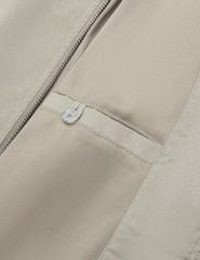 Áo khoác cổ đứng nam in logo trước ngực