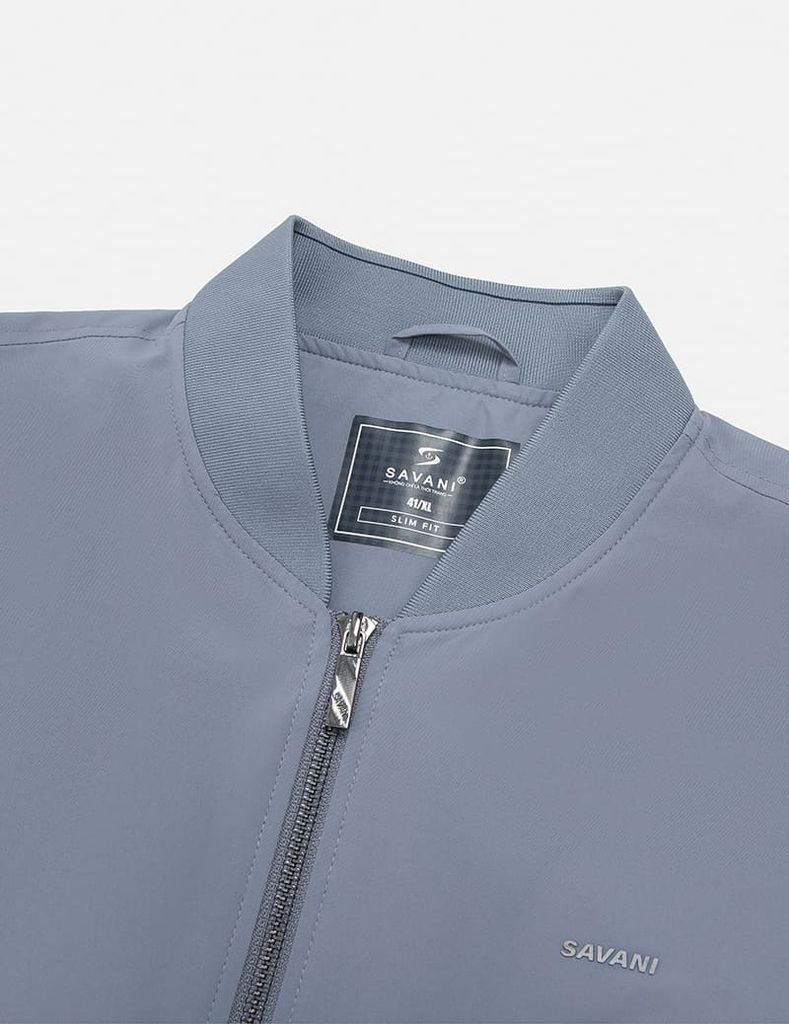 Áo khoác nam lót thường cổ bomber logo trước ngực