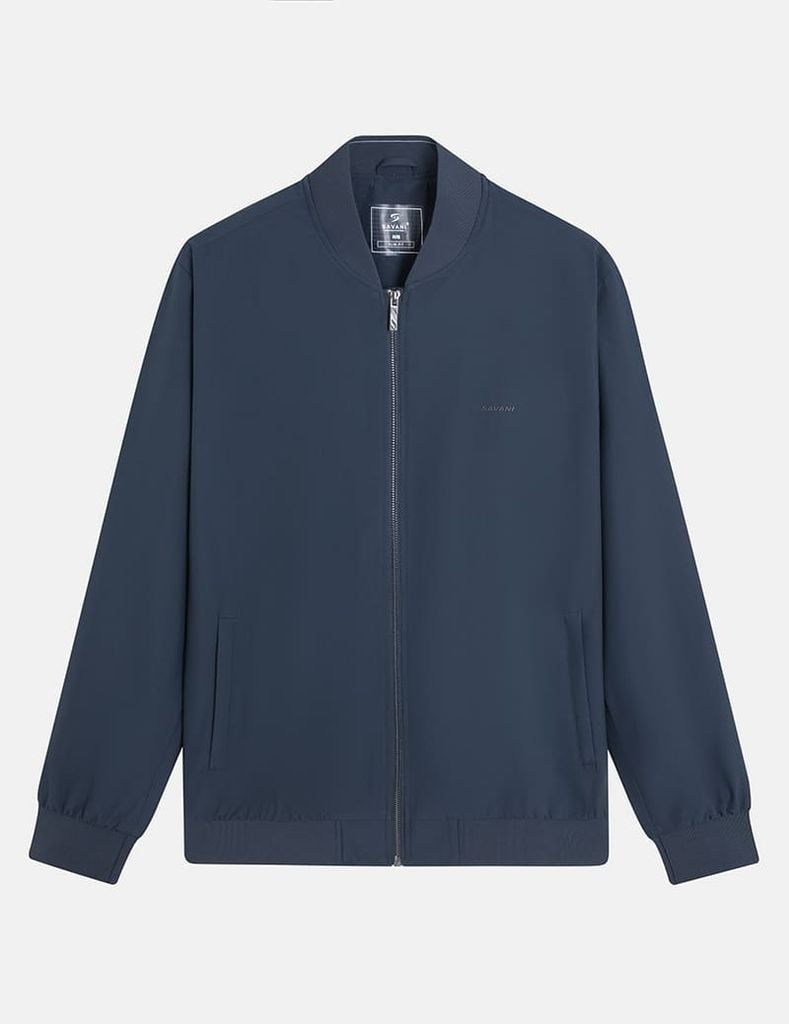 Áo khoác nam lót thường cổ bomber logo trước ngực