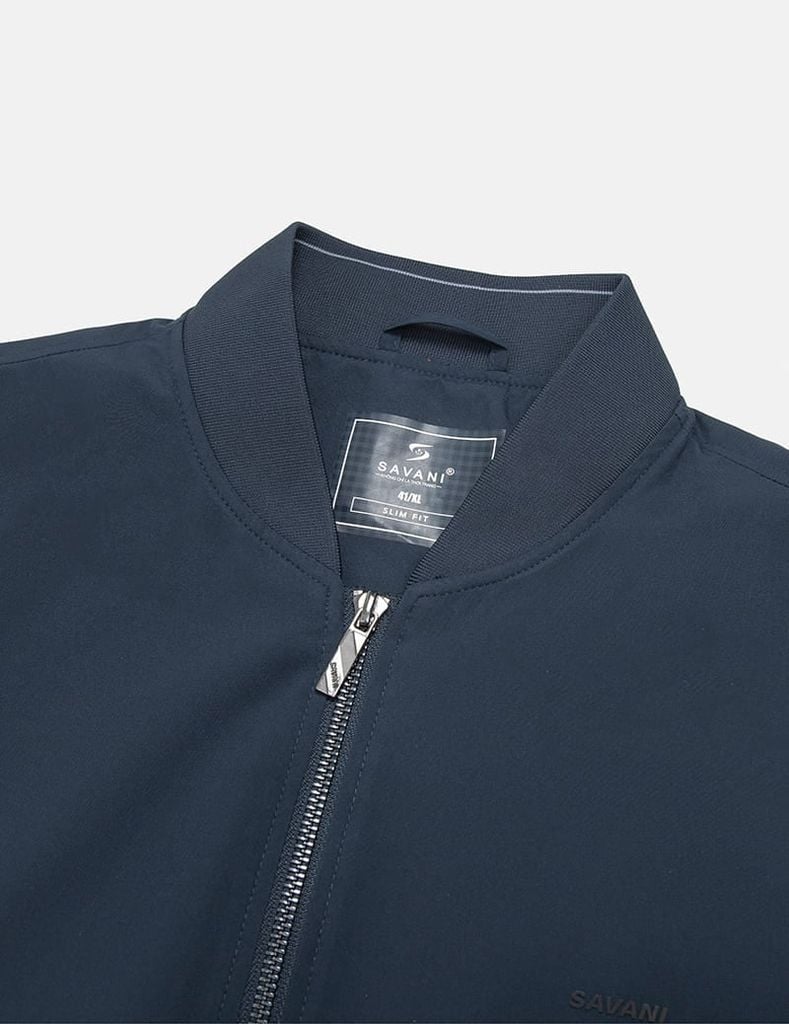 Áo khoác nam lót thường cổ bomber logo trước ngực