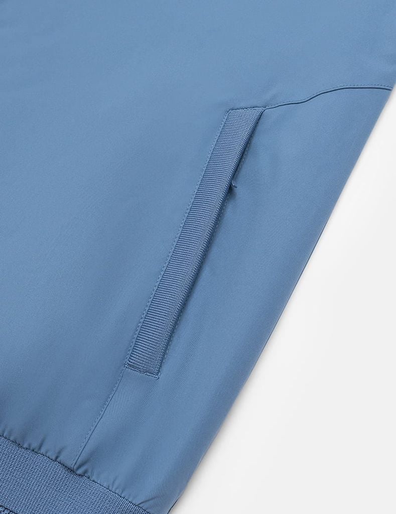 Áo khoác nam lót thường cổ đứng đính logo trước ngực