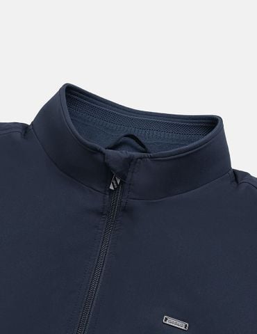 Áo khoác nam lót thường cổ đứng đính logo trước ngực