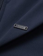 Áo khoác nam lót thường cổ đứng đính logo trước ngực