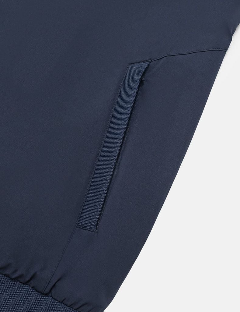 Áo khoác nam lót thường cổ đứng đính logo trước ngực