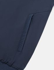 Áo khoác nam lót thường cổ đứng đính logo trước ngực