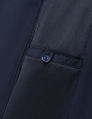 Áo khoác nam lót thường cổ đứng đính logo trước ngực