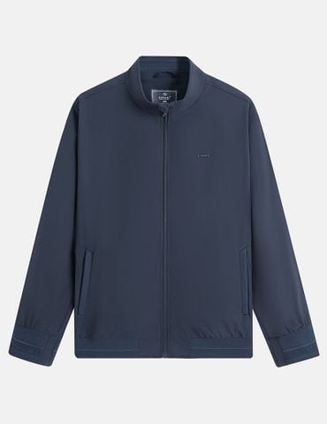 Áo khoác nam lót thường cổ đứng đính logo trước ngực