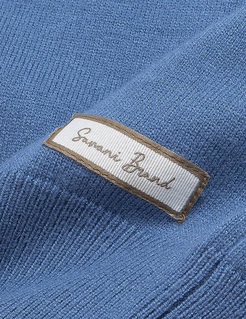 Áo len cổ tròn nam phối màu