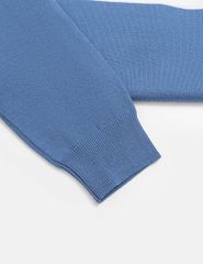 Áo len cổ tròn nam phối màu