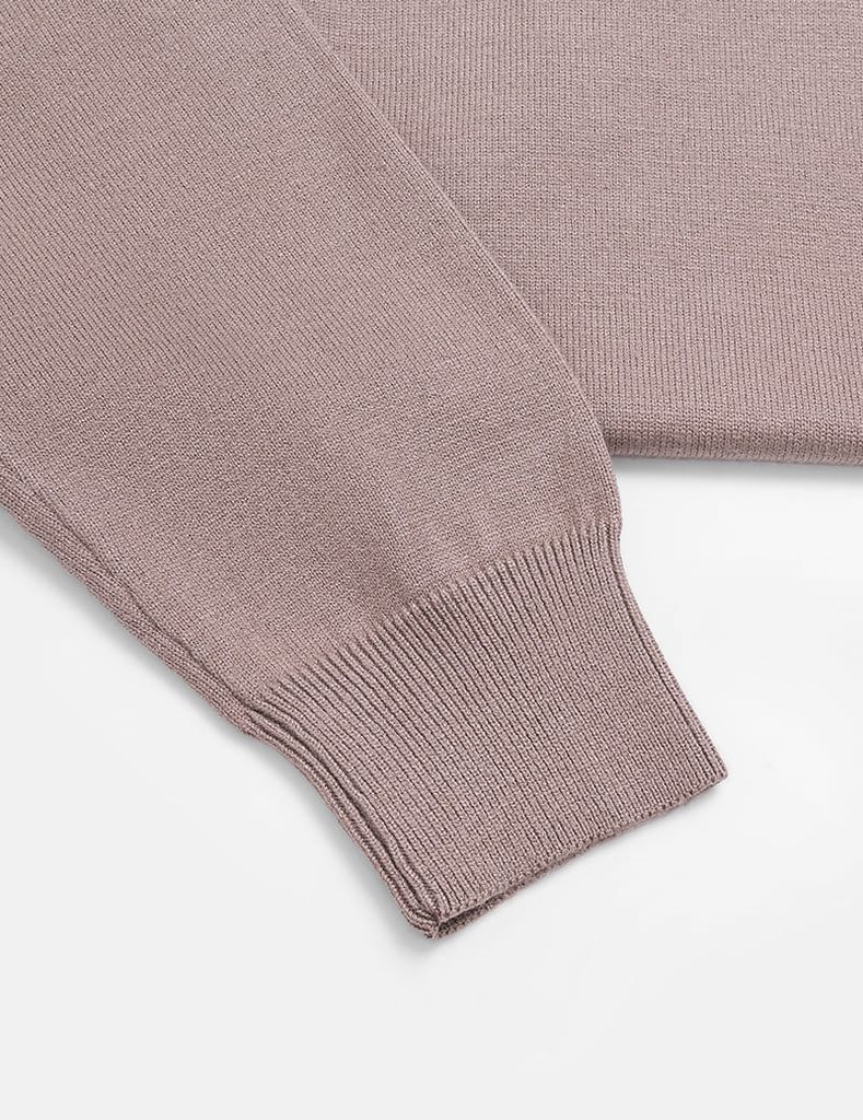 Áo len cổ tròn nam phối màu