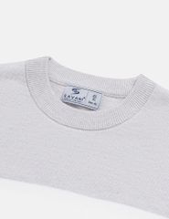 Áo len cổ tròn nam phối màu