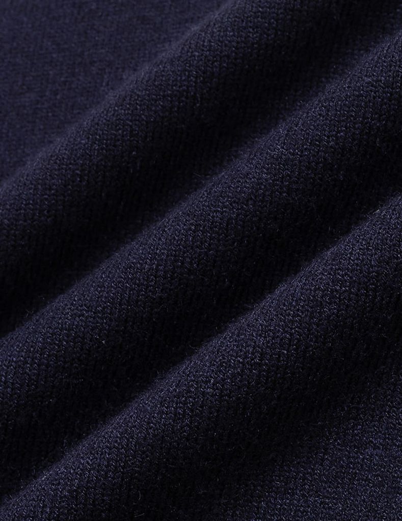 Áo len cổ tròn nam phối màu