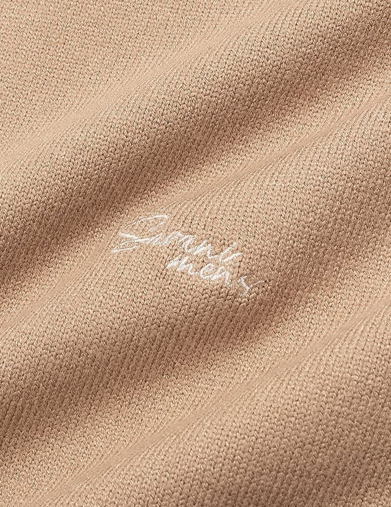 Áo len cổ tròn nam line cổ tay áo