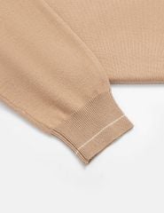 Áo len cổ tròn nam line cổ tay áo