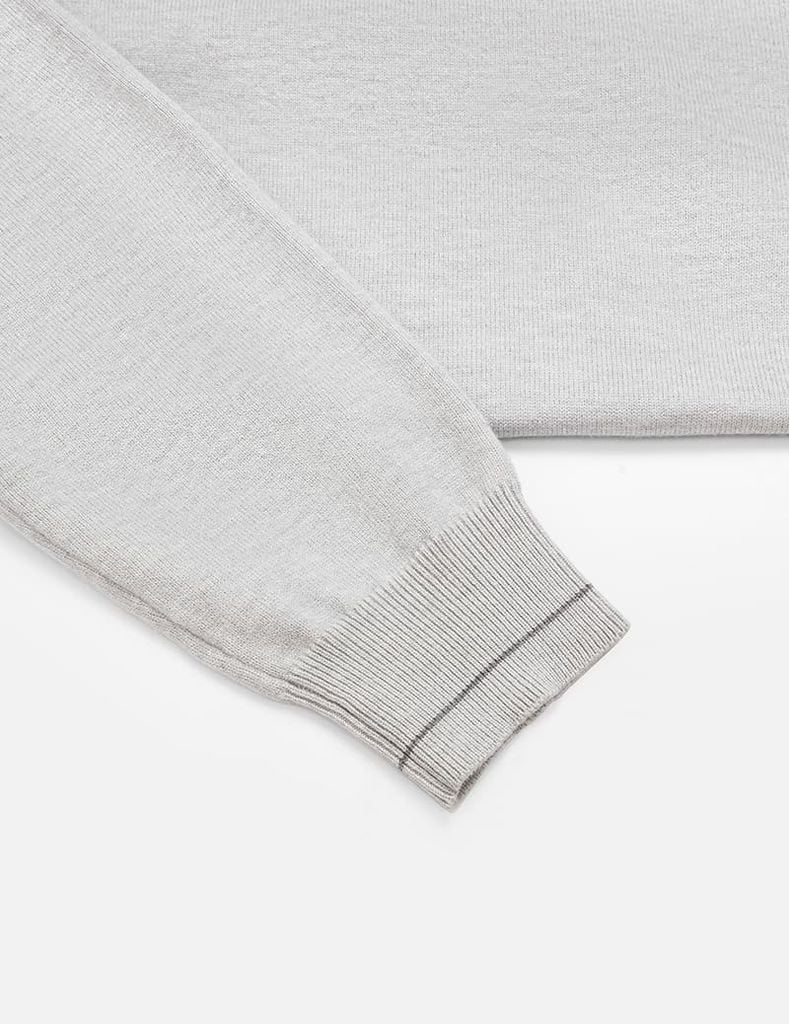 Áo len cổ tròn nam line cổ tay áo