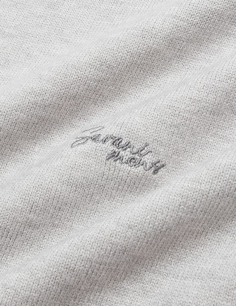 Áo len cổ tròn nam line cổ tay áo