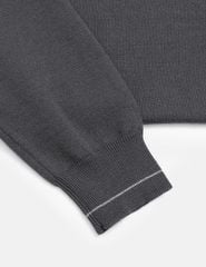 Áo len cổ tròn nam line cổ tay áo