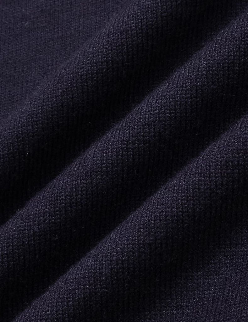 Áo len cổ tròn nam line cổ tay áo