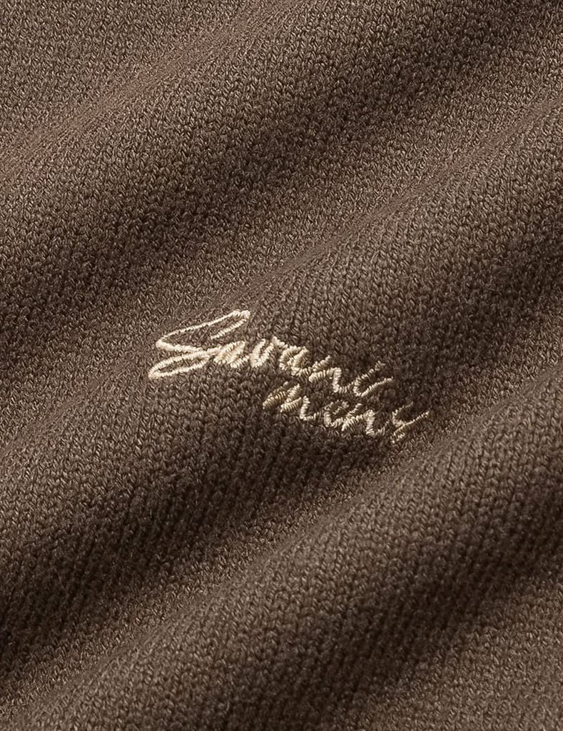 Áo len cổ tròn nam line cổ tay áo