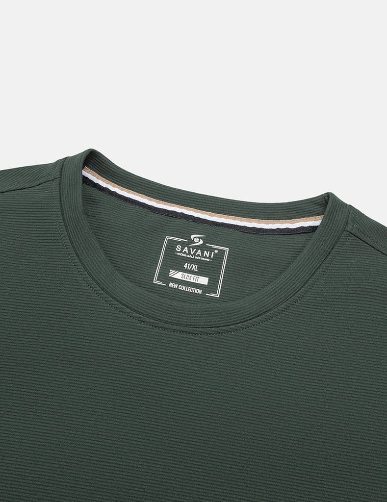 Áo nỉ cổ tròn nam in hai tay