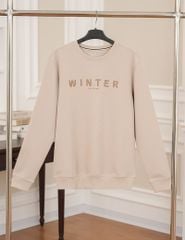 Áo nỉ cổ tròn nam hình thêu trước ngực