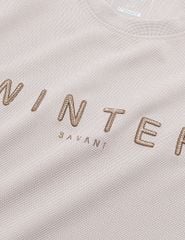 Áo nỉ cổ tròn nam hình thêu trước ngực