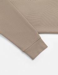 Áo nỉ cổ tròn nam hình thêu trước ngực