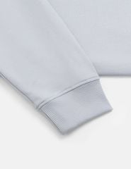 Áo nỉ cổ tròn nam phối vai khác màu