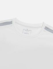 Áo nỉ cổ tròn nam phối vai khác màu