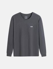 Áo nỉ nam cổ tròn can phối tay áo