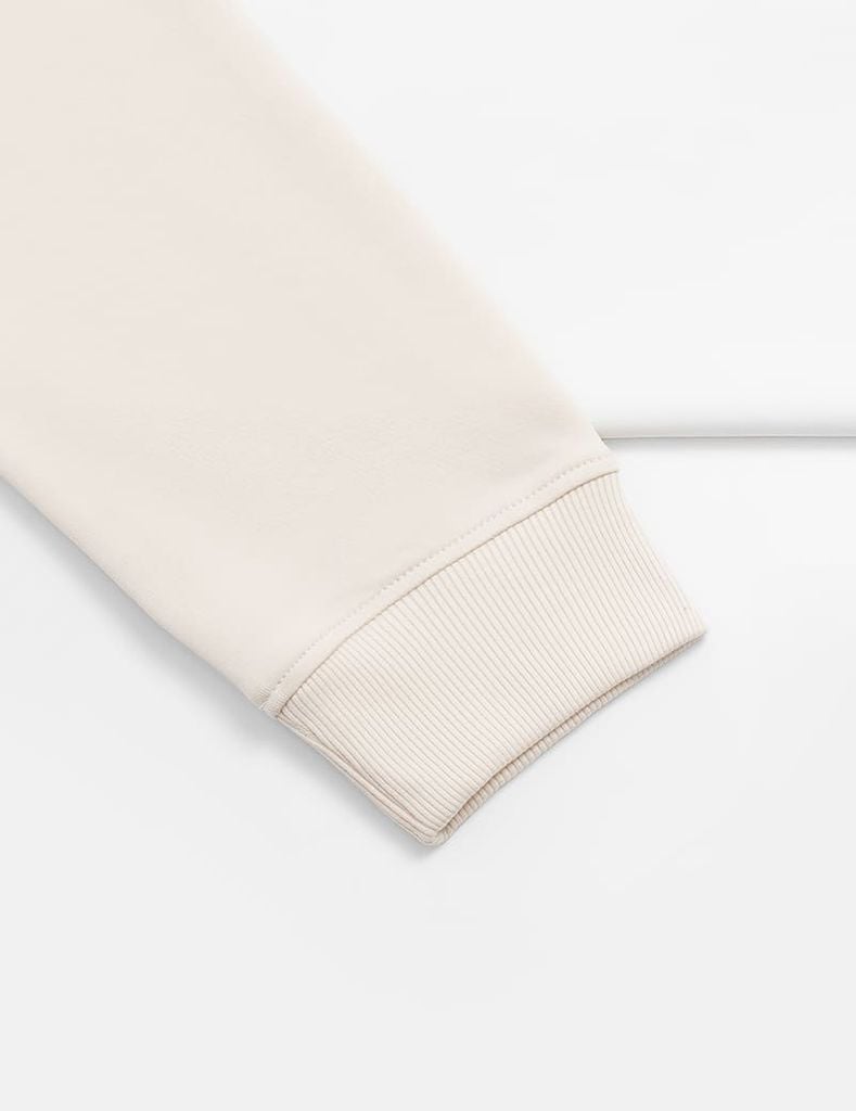 Áo nỉ nam cổ tròn phối màu thân trước