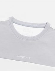 Áo nỉ nam cổ tròn phối màu thân trước