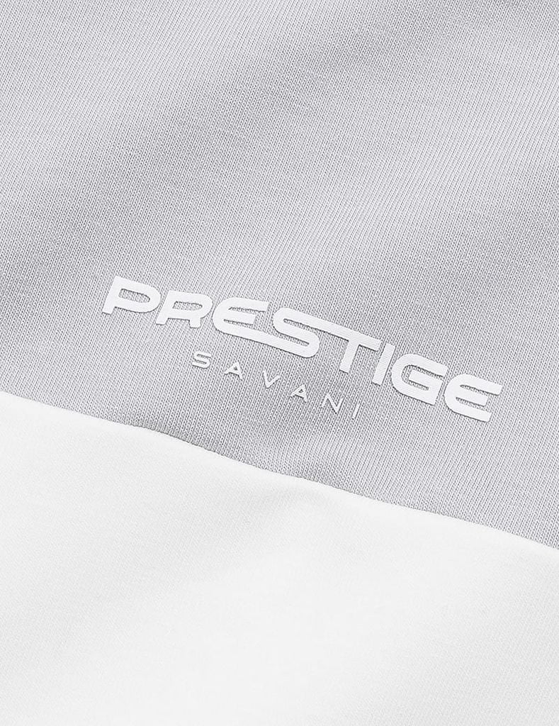 Áo nỉ nam cổ tròn phối màu thân trước